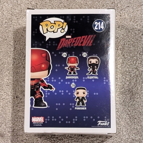 Funko Pop Marvel Daredevil 214 Vaulted Netflix Series Vinyl Figure Bobble-Head - Picture 3 of 4
